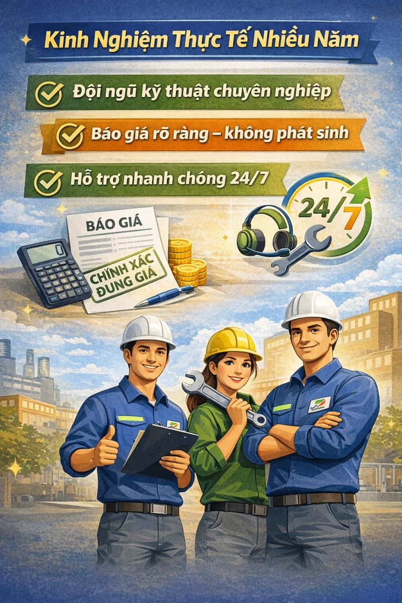 Đội ngũ kỹ thuật NK Techco